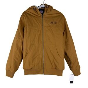 NFL New York Jets G-III Sports Tan Build Up Full-Zip Hooded Jacket - Mens Medium